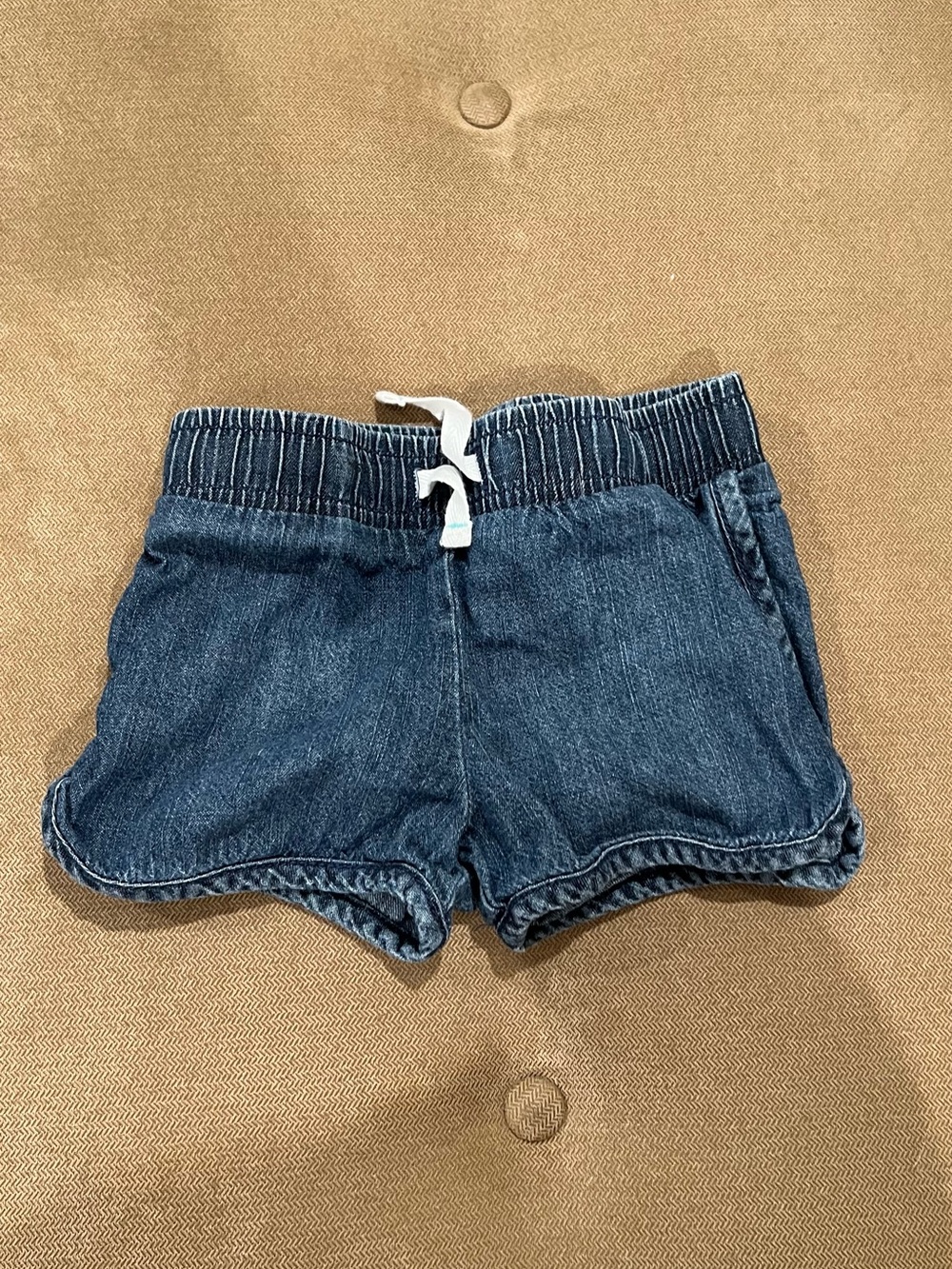 Cat & Jack Denim Drawstring Shorts - Blue